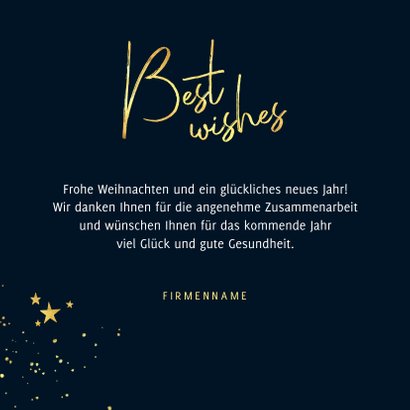 Stilvolle geschäftliche Weihnachtskarte best Send a Smile