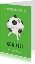 Einladung Grillfest Fußball