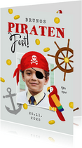 Einladung Piraten-Kindergeburtstag Junge