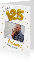 Einladung zum gemeinsamen Geburtstag 125 Ballons