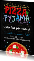 Einladung zur Übernachtungsparty Pizza & Pyjama