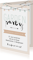 Einladung zurr Gardenparty pastell