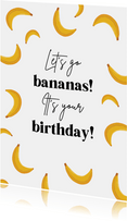 Geburtstagskarte 'Bananas'