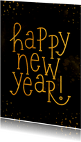'Happy New Year' Neujahrskarte