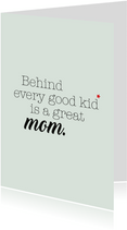 Muttertagskarte 'Great Mom'
