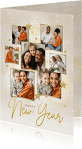 Neujahrskarte pastell Fotocollage 