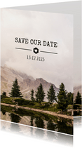Save-the-Date-Karte Hochzeit Landschaftsfoto