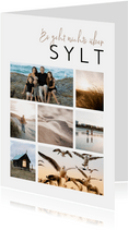 Urlaubskarte Fotocollage Sylt