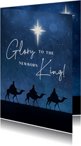 Weihnachtskarte Drei Könige & Weihnachtsstern