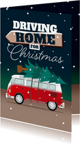 Weihnachtskarte 'Driving home for Christmas'