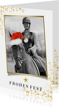 Weihnachtskarte eigenes Foto Pferd
