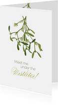 Weihnachtskarte 'Under the Mistletoe'