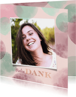 Danksagung zur Firmung Punkte und Roségold