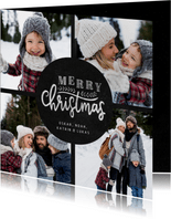 Fotocollage Weihnachtskarte 'Merry Christmas'