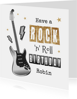 Geburtstagskarte Rock 'n' Roll