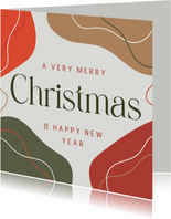 Geschäftliche Weihnachtskarte abstrakt international