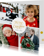 Grußkarte Weihnachten Fotocollage