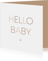 Karte Glückwunsch 'Hello Baby'