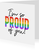 Komplimentkarte LGBTIQ Regenbogen