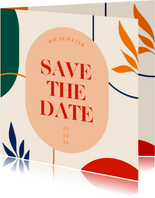 Save-the-Date-Karte Abstrakte Kunst