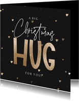 Weihnachtsgrüße 'Big Christmas Hug' mit Herzchen