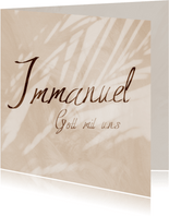 Weihnachtskarte Immanuel - Gott mit uns