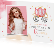 Einladungskarte Kindergeburtstag Prinzessin