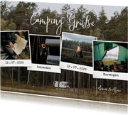Urlaubskarte Fotocollage 'Camping Grüße'