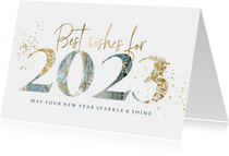 'Best Wishes'-Neujahrskarte