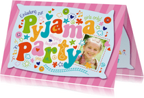 Einladung Kindergeburtstag Pyjamaparty Girls only