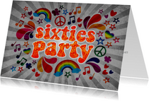 Einladung zum Geburtstag 'Sixties Party'