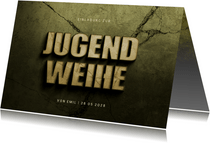 Einladung zur Jugendweihe Betonlook