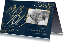 Einladungskarte 50. Hochzeitstag 1973-2023
