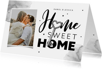 Foto-Umzugskarte 'Home Sweet Home'