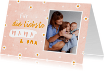 Fotokarte Muttertag für Mama und Oma