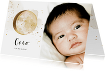 Geburtskarte Foto & Mond