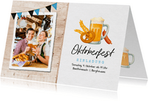 Oktoberfest-Einladungskarte mit Foto