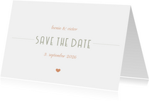 Save-the-Date-Karte Hochzeitsdatum moderne Klassik