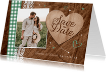 Save-the-Date-Karte Trachtenlook