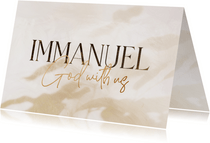 Weihnachtskarte Immanuel - God with us