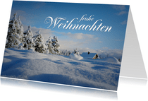 Weihnachtskarte Winterlandschaft