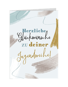 Glückwunschkarte zur Jugendweihe | Send a Smile