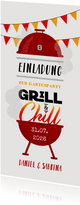 Einladungskarte zur Grill- & Chillparty