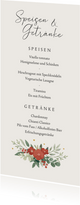 Menükarte Trachtenhochzeit