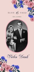 Danksagung zur Diamantenen Hochzeit mit Kirschblüten 