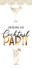 Einladung zur Cocktailparty im Kupferlook
