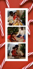 Fotokarte Zuckerstangen zu Weihnachten