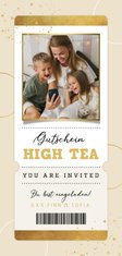 Karte Gutschein zum Muttertag High Tea