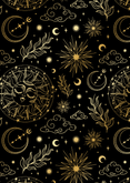 Dankeskarte Hochzeit Tattoo Astrologie mit Foto Rückseite