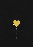 Einladungskarte 50 Goldene Hochzeit Herzluftballons Rückseite